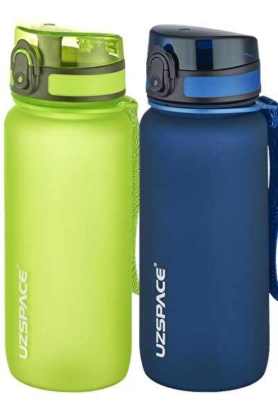 Uzspace مجموعة من قارورتين من التريتان سعة 650 مل، 14 لونًا مختلفًا، خيارات م...
