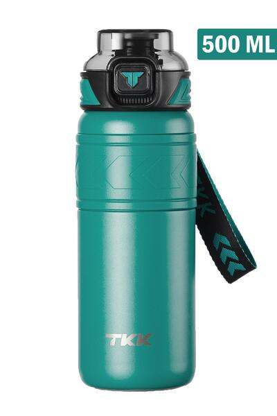 Vagonlife ترمس فولاذي TKK 500 مل للاستخدام المزدوج مع القش/شرب مريح - 12/24 ع...