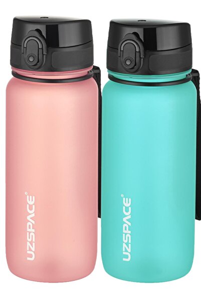 Uzspace مجموعة من قارورتين من التريتان سعة 650 مل، 14 لونًا مختلفًا، خيارات م...