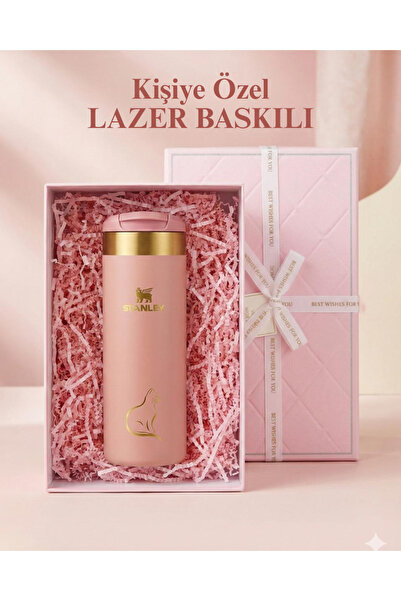 Stanley Kişiye Özel 0.47L The Aerolight Termos Pembe Özel Tasarım ve İsimli A...