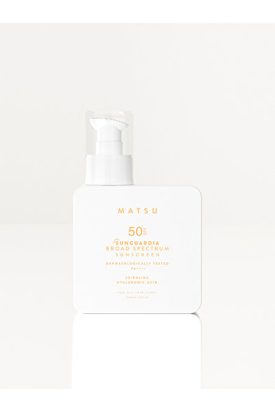 MATSU Sunguardia SPF 50+ | Geniş Spektrumlu Hibrit Filtre & Spirulina | Leke ...