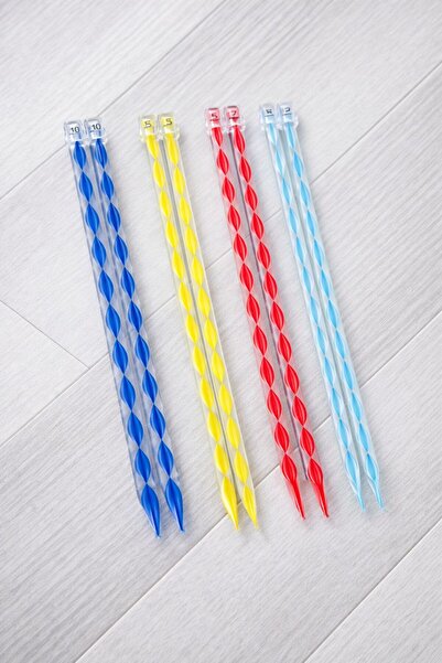 Sultan 36 Cm Burgulu Stres Kazak Şiş Seti En Büyük Numaralar(7/8/9/10)