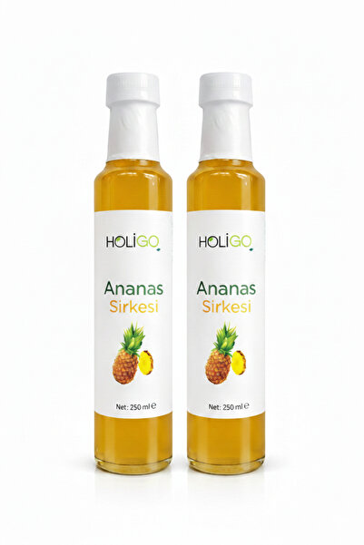 HOLİGO Holigo Ananas Sirkesi 500ml (2X 250 ML) Pestisit Analizli