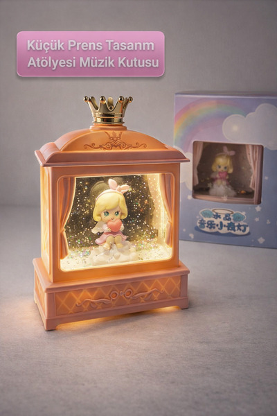 Genel Markalar Kar Küresi Müzik Kutusu Otomatik Işıklı Yılbaşı Yeni Yıl Sevgi...