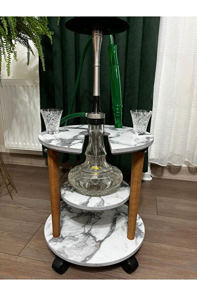 Dnz Nargile sehpası, tekerlekli nargile sehpası tutacağı