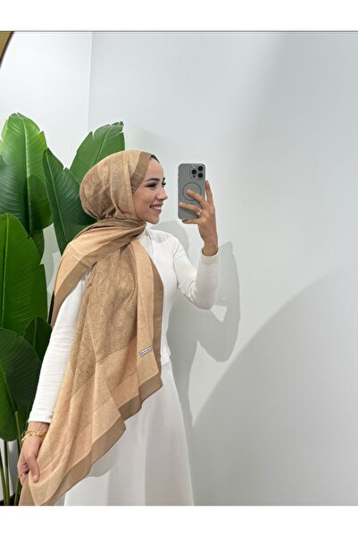 TR شال قطني ناعم بنمط بلوم