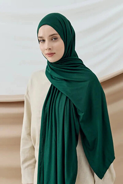 Modakaşmir Combed Cotton Shawl Pine Green