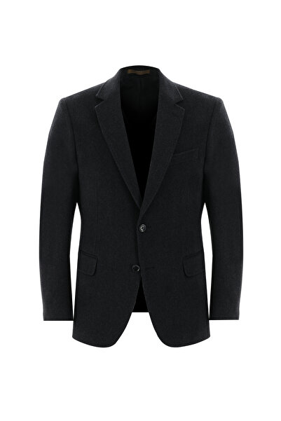 Abdullah Kiğılı 4 Drop Relaxed Fit Rahat Kesim Kaşmir Klasik Ceket