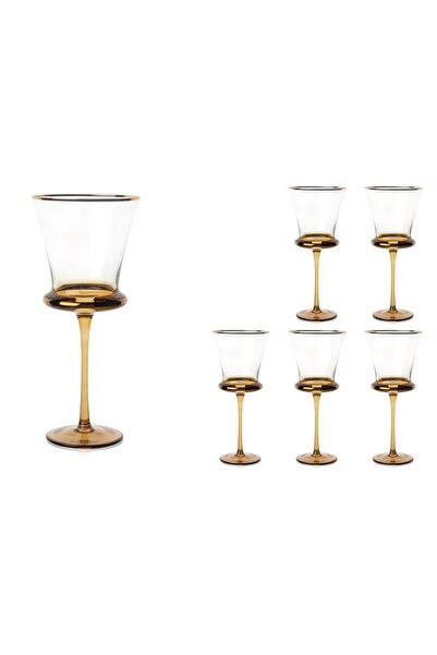 Mikasa Moor Roxy 6lı Kahverengi Kırmızı Şarap Kadehi