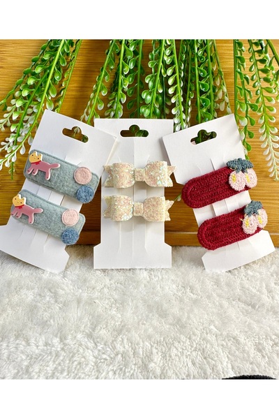 Bandana Sepetim Kız Çocu Toka Seti