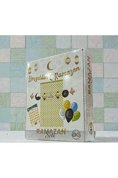 Genel Markalar Hoşgeldin Ramazan Kutulu Süsleme Seti