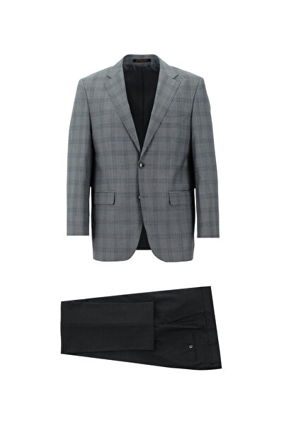 Abdullah Kiğılı بدلة من 4 قطع بقصة مريحة ومزيج من الصوف