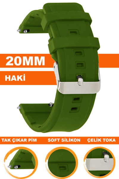 COBRA 20mm Fossil-Welder-Casio-Seiko-Omega-Armani Watch Compatible Silicone W...