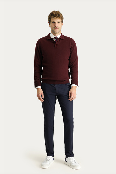 Kiğılı 7 Drop Super Slim Fit Extra Slim Fit Lycra Canvas / Chino Trousers