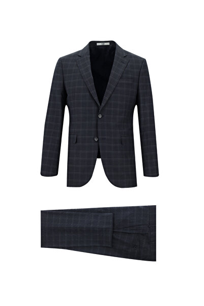 Kiğılı 7 Drop slim fit Dar croială Costum în carouri