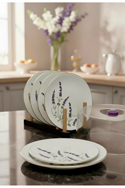 CARMEN SOFT paris 8 Parça Lavender Kek Pasta Takımı