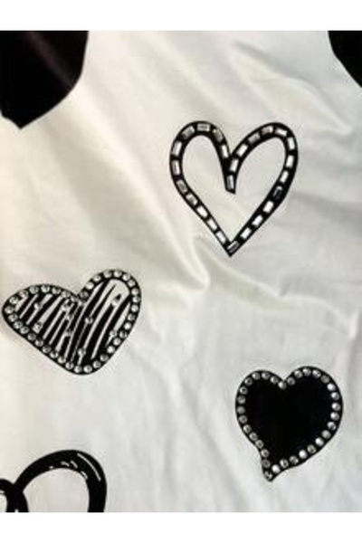 kahire KALP SİYAH Baskılı Premium Oversize T-shirt