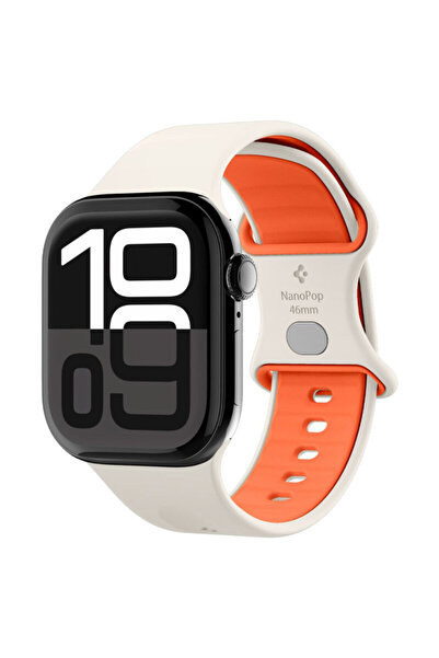 Spigen Apple Watch 1 38mm Nano Pop Strap, Beige / Orange