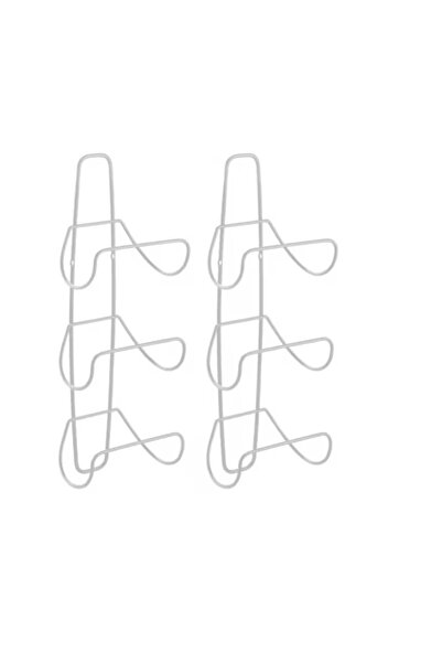 MDesign mDesign Towel Holder Set of 6, 51 x 17 x 13.5 cm, Metal, Light Gray