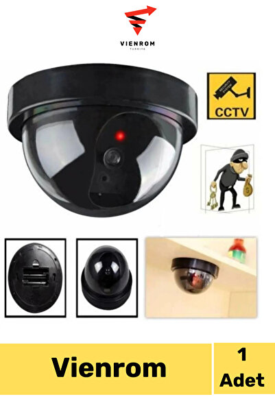 Vienrom #AkıllıGüvenlikÜrünü Caydırıcı Dome Kamera Hareket Sensörlü Pilli Işı...