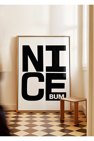 ARTHOUSECOLLECTIVE Nice Bum - Bathroom / Wc Collection - Unframed Poster