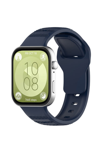 Techsuit Huawei Watch Fit 3 Strap, Navy Blue, W050