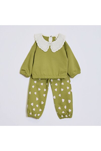 Ozzy Kız çocuk yakalı takım