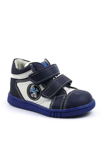 tino Children's sports boots, made of natural leather 3237-BLEUMARINE/ALB/22