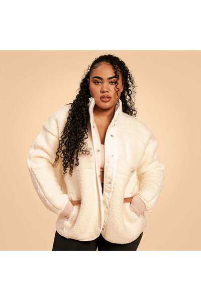 GymBeam Jachetă Bliss Ivory pentru femei - BeastPink