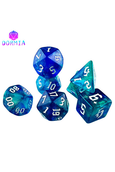 Choice5 06 DND dice RPG dice Acrylic dice Multilple colours Starlight effect ...