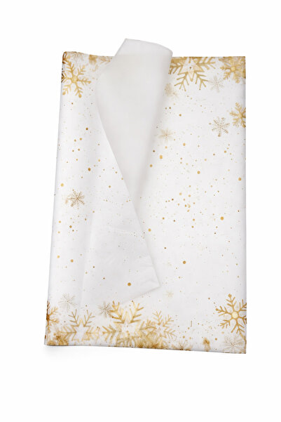 Ege Concept Life White Gold Snowflake Patterned Pelur Paper 50X35 - Wrapping ...