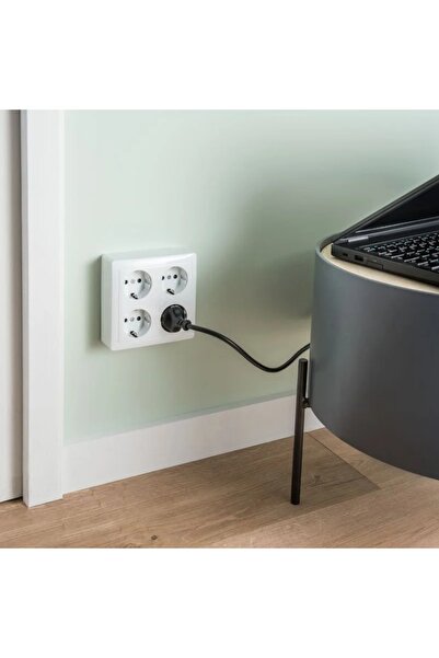 SHOPIENS Shopiens quadruple schuko socket, surface mounting, indoor, IP20, white