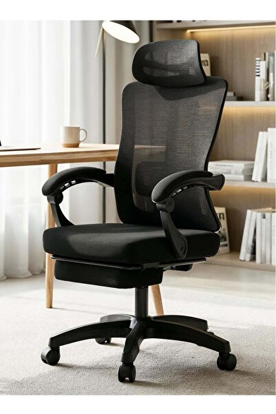 DROGO Office Chair with 130° Recline, Adjustable Lumbar Support, Headrest & F...