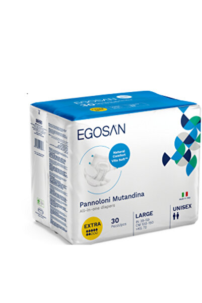 EGOSAN Scutece pentru adulți, absorbție extra mare, 2500 ml, 30 buc.