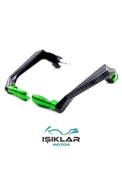 Hsb Mondial Drift L 125 Manet Koruma Karbon Detaylı Yeşil Renk-IMK182