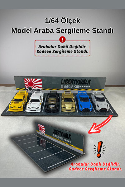 HOT WHEELS 1/64 Liberty Walk Otopark Sergileme Standı (Arabalar Dahil Değildi...