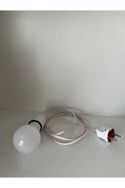 AYAZ ELEKTRİK 1 METRE FİŞLİ DUYLU AMPULLÜ UZATMA KABLOSU