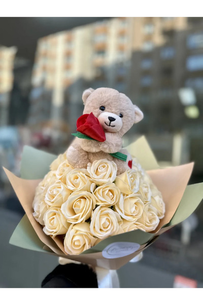 Buchetezie Buchet Cadou Femei Spring Bouquet cu Trandafiri de Săpun