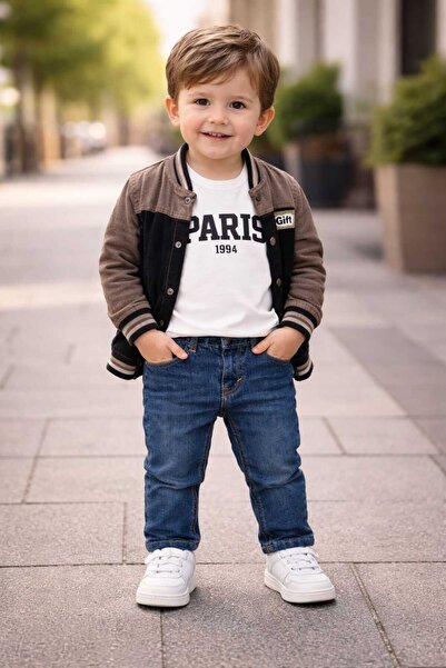 kidsense طقم باريس للأولاد مع سترة وبنطلون جينز