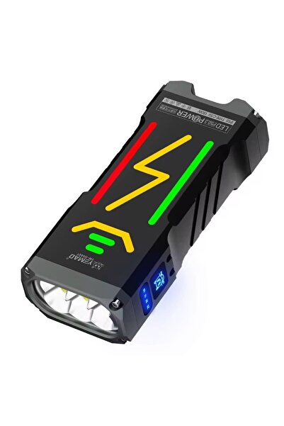 YEMAO Lanternă tactică reîncărcabilă, 130000 lm, 7 moduri, încărcare USB, rez...