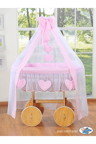 Other Coșuleț Moise Deluxe cu baldachin - Amelie Pink