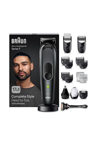 Braun Series 7 MGK7491 Hepsi Bir Arada Şekillendirme Seti, 17’si 1 Arada Erke...