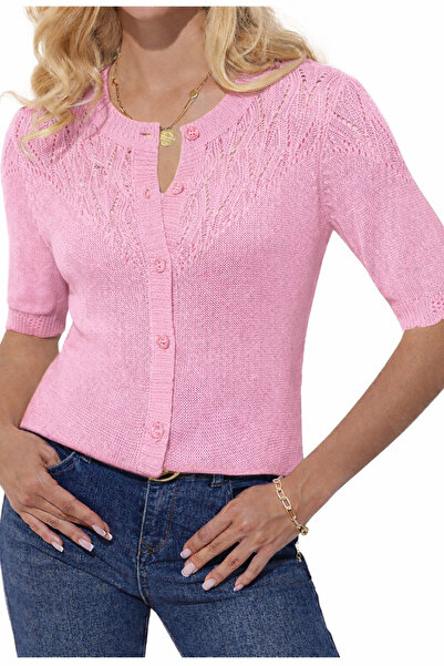 youknitwear you Wanda 100% Cotton Knitwear Cardigan