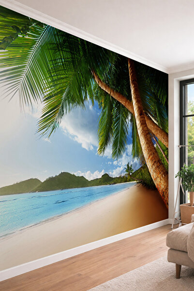 dreamwall Tropikal Sahil ve Palmiye Manzaralı - Spa ve Butik Otel İçin Tek Pa...