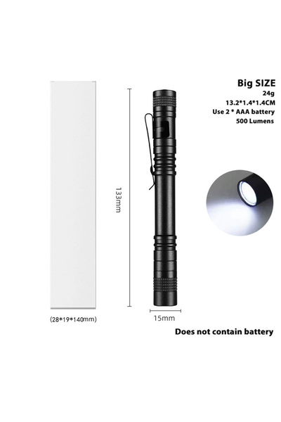 Choice Fixed Focus Long-1PC 1-4PCS Mini Portable LED Pen Light Pocket Ultra B...