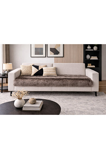 MER HOME Pluș cu blană lungă pentru canapea cu 3 locuri (1 bucată) 80*190cm (...