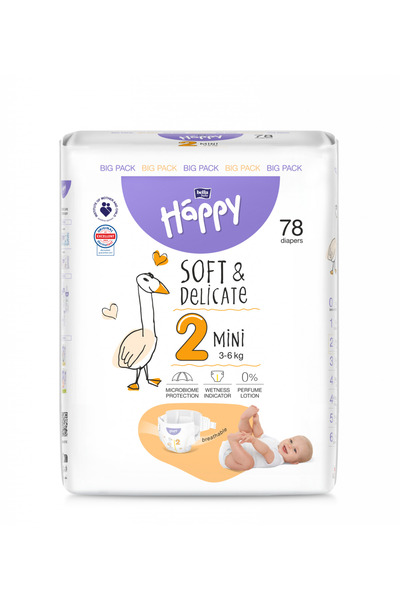 Happy Diapers for babies No. 2, 78 pcs