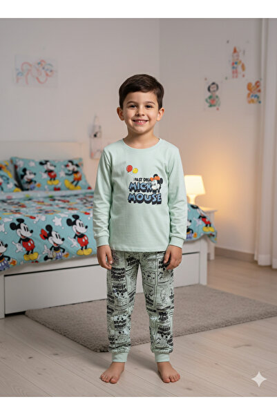 bbs fashion Boys' pajamas, long sleeves, 100% cotton, sizes (2-5)