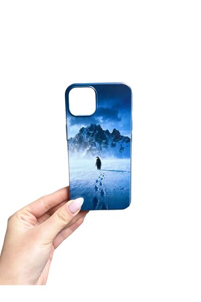 KaffCase Nihilistic Lonely Penguin Phone Case Compatible with iPhone 13-14