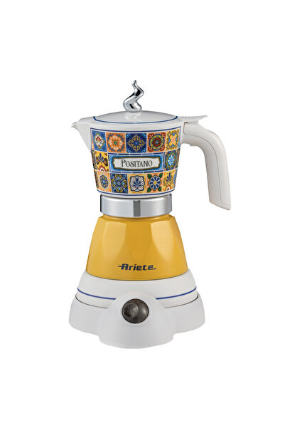 ARIETE Electric coffee maker Moka Vintage Positano 1358/1P, 400W,4cup,Cordles...